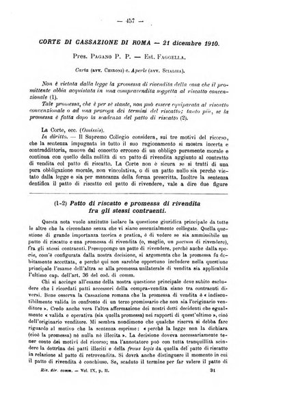 Rivista del diritto commerciale e del diritto generale delle obbligazioni