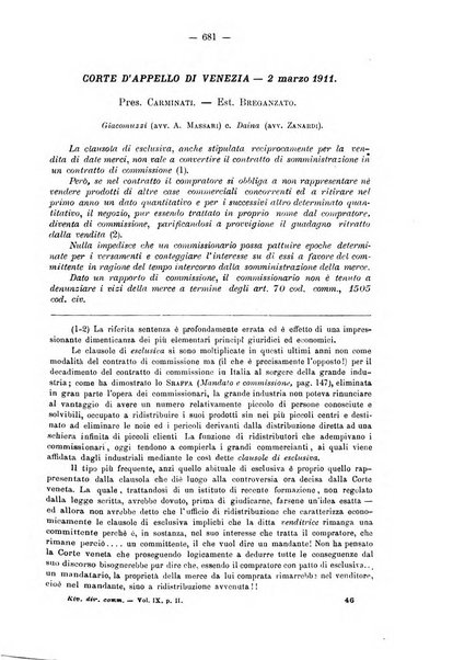 Rivista del diritto commerciale e del diritto generale delle obbligazioni