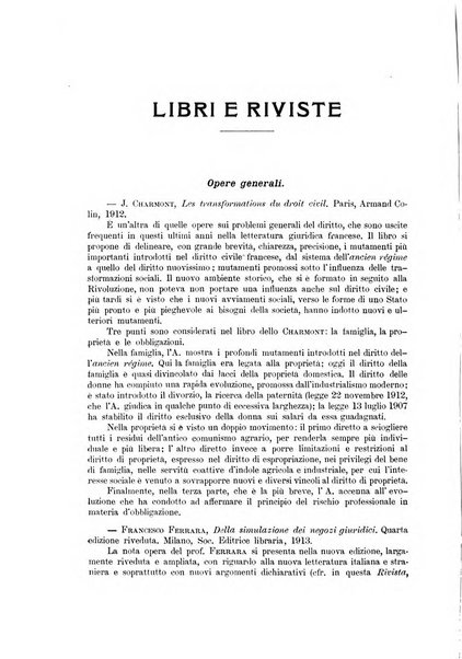 Rivista del diritto commerciale e del diritto generale delle obbligazioni