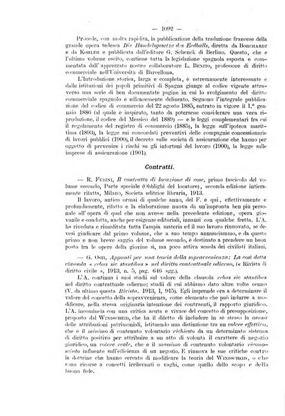 Rivista del diritto commerciale e del diritto generale delle obbligazioni