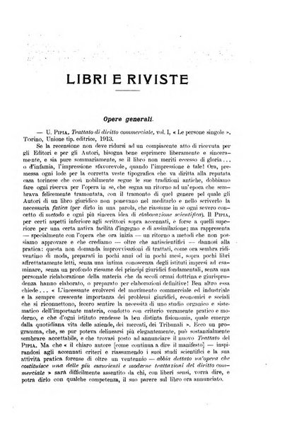 Rivista del diritto commerciale e del diritto generale delle obbligazioni