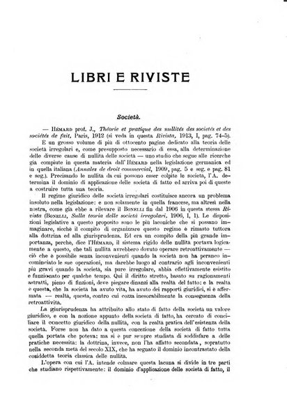 Rivista del diritto commerciale e del diritto generale delle obbligazioni