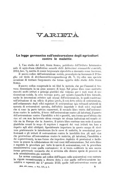 Rivista del diritto commerciale e del diritto generale delle obbligazioni