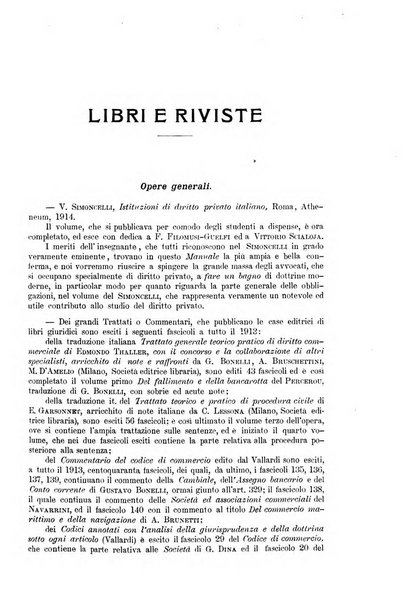 Rivista del diritto commerciale e del diritto generale delle obbligazioni