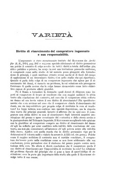 Rivista del diritto commerciale e del diritto generale delle obbligazioni