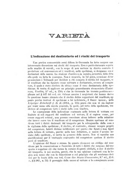 Rivista del diritto commerciale e del diritto generale delle obbligazioni