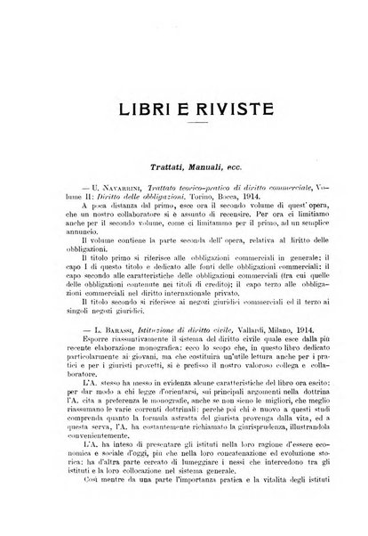 Rivista del diritto commerciale e del diritto generale delle obbligazioni