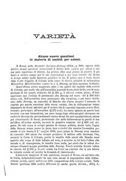 Rivista del diritto commerciale e del diritto generale delle obbligazioni