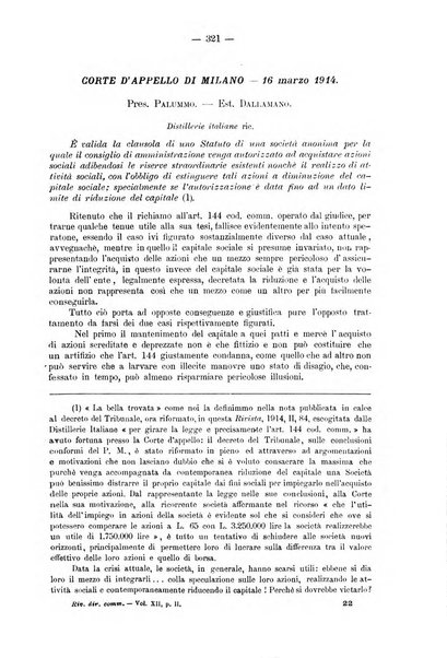 Rivista del diritto commerciale e del diritto generale delle obbligazioni