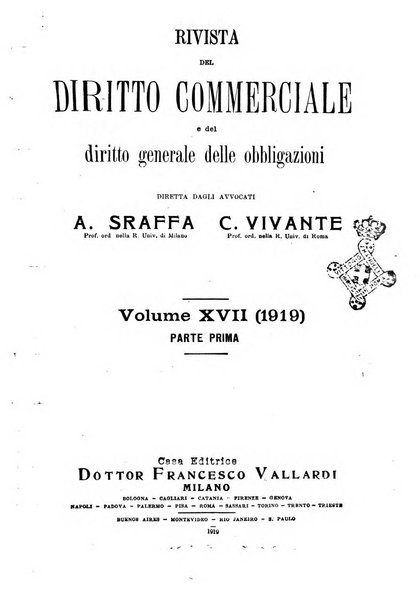 Rivista del diritto commerciale e del diritto generale delle obbligazioni