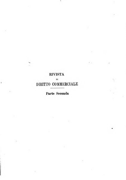 Rivista del diritto commerciale e del diritto generale delle obbligazioni