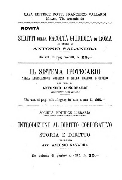 Rivista del diritto commerciale e del diritto generale delle obbligazioni