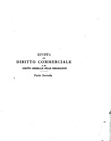 Rivista del diritto commerciale e del diritto generale delle obbligazioni