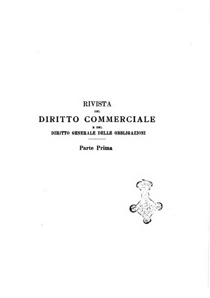 Rivista del diritto commerciale e del diritto generale delle obbligazioni