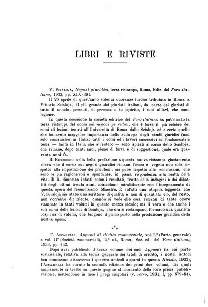 Rivista del diritto commerciale e del diritto generale delle obbligazioni