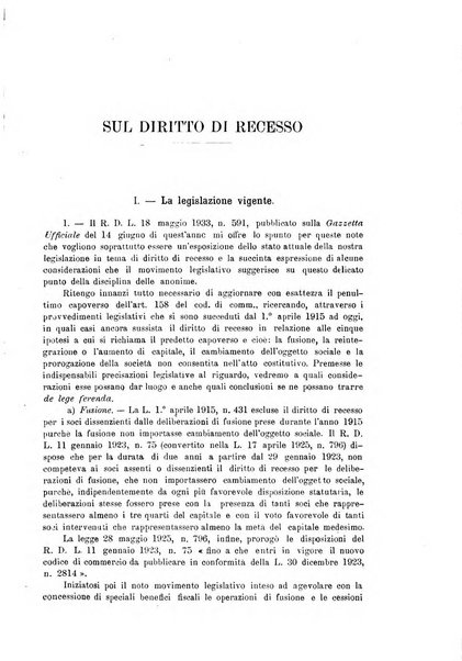 Rivista del diritto commerciale e del diritto generale delle obbligazioni