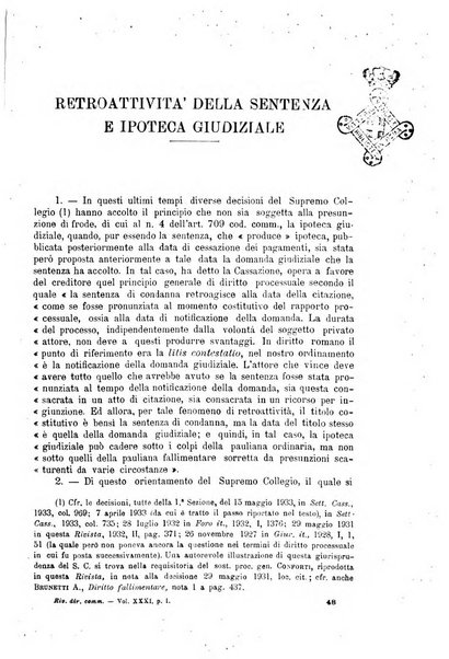 Rivista del diritto commerciale e del diritto generale delle obbligazioni