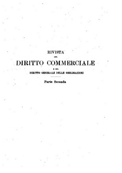 Rivista del diritto commerciale e del diritto generale delle obbligazioni