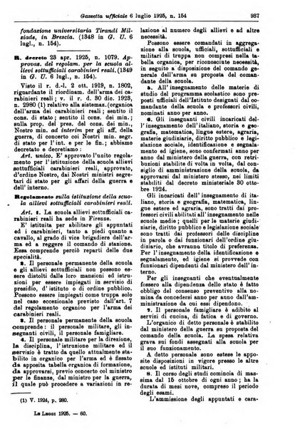 Le leggi e i decreti secondo l'ordine della inserzione nella Gazzetta ufficiale raccolta completa ed annotata della legislazione italiana