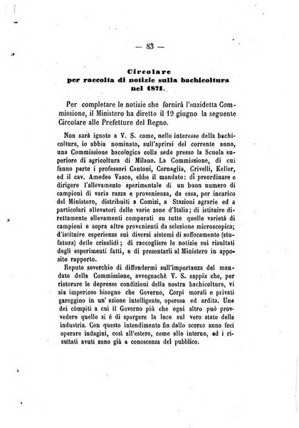Annali del Ministero di agricoltura, industria e commercio. Parte 1: agricoltura