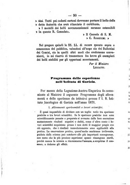 Annali del Ministero di agricoltura, industria e commercio. Parte 1: agricoltura