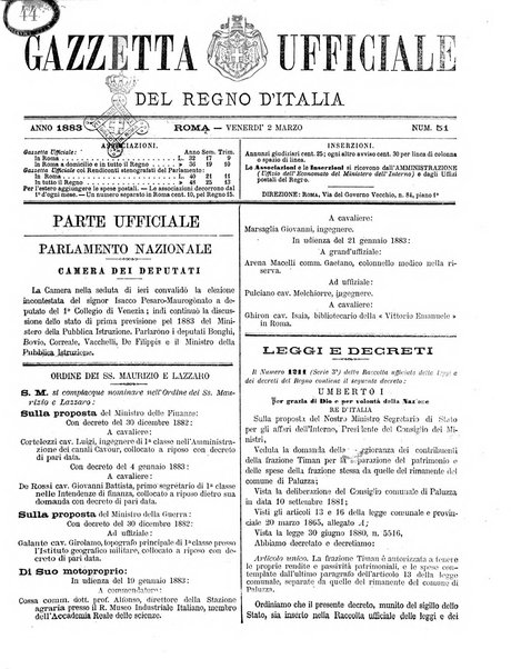 Gazzetta ufficiale della Repubblica italiana. Parte prima.