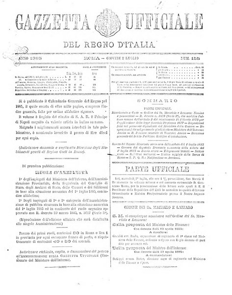 Gazzetta ufficiale della Repubblica italiana. Parte prima.