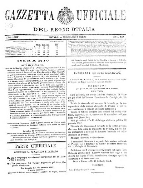 Gazzetta ufficiale della Repubblica italiana. Parte prima.