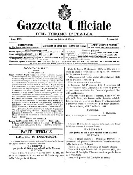 Gazzetta ufficiale della Repubblica italiana. Parte prima.
