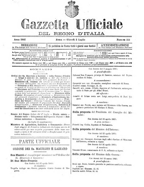 Gazzetta ufficiale della Repubblica italiana. Parte prima.