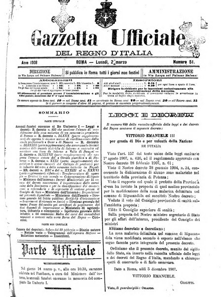 Gazzetta ufficiale della Repubblica italiana. Parte prima.