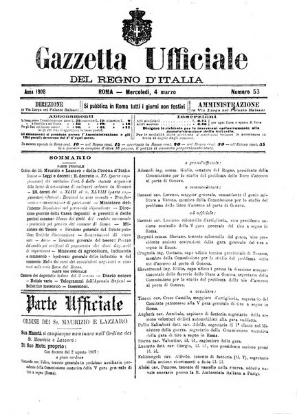 Gazzetta ufficiale della Repubblica italiana. Parte prima.