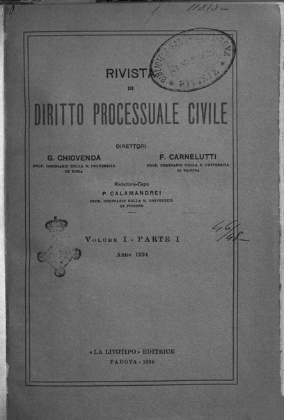 Rivista di diritto processuale civile