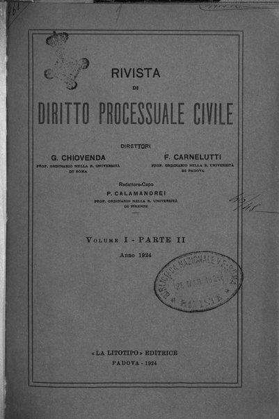 Rivista di diritto processuale civile