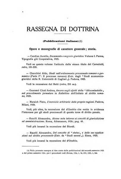 Rivista di diritto processuale civile