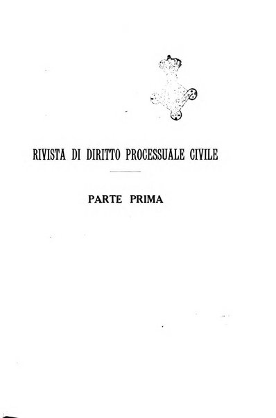 Rivista di diritto processuale civile