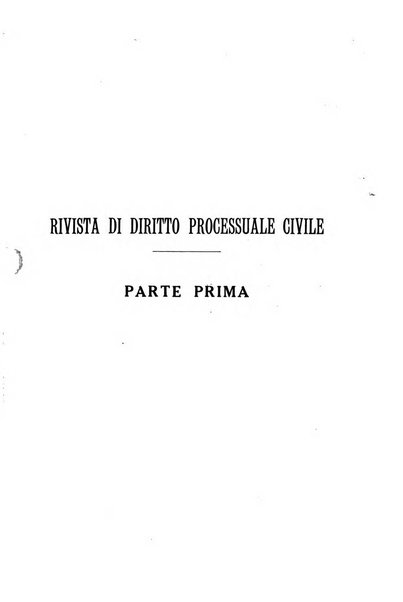 Rivista di diritto processuale civile