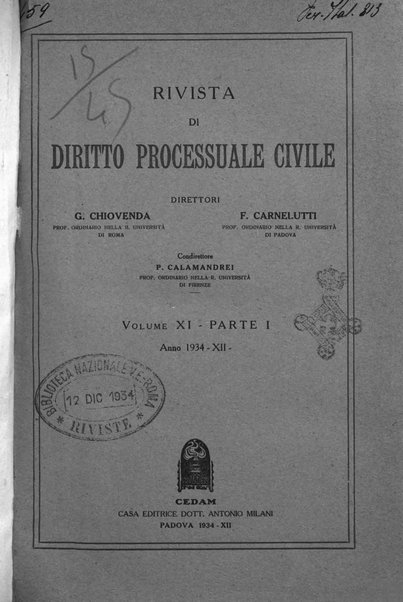 Rivista di diritto processuale civile