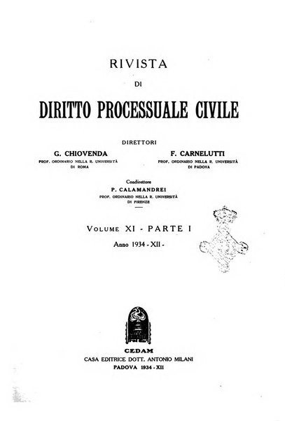 Rivista di diritto processuale civile