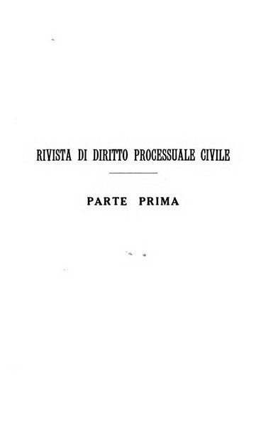 Rivista di diritto processuale civile