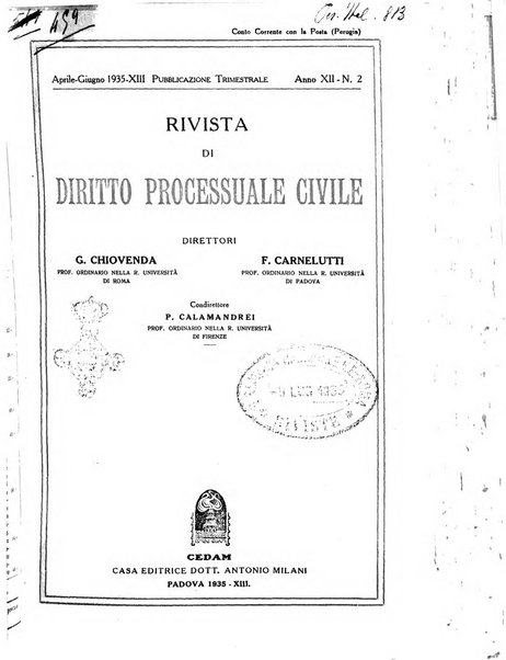 Rivista di diritto processuale civile