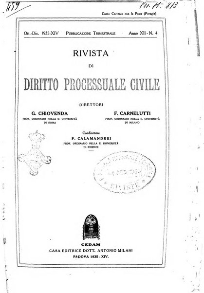 Rivista di diritto processuale civile