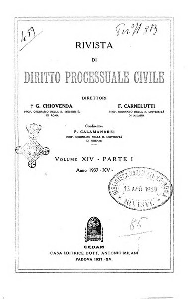 Rivista di diritto processuale civile