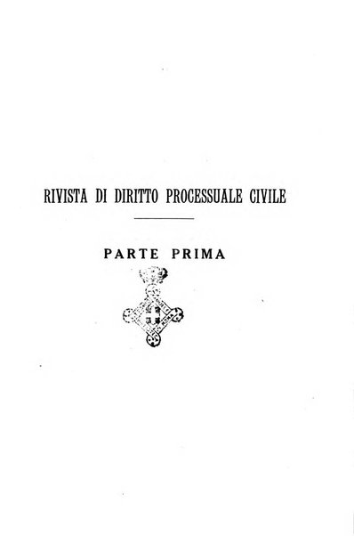 Rivista di diritto processuale civile