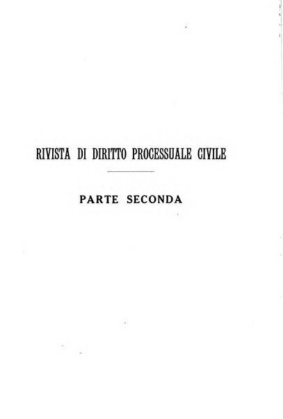 Rivista di diritto processuale civile