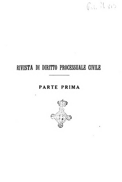 Rivista di diritto processuale civile