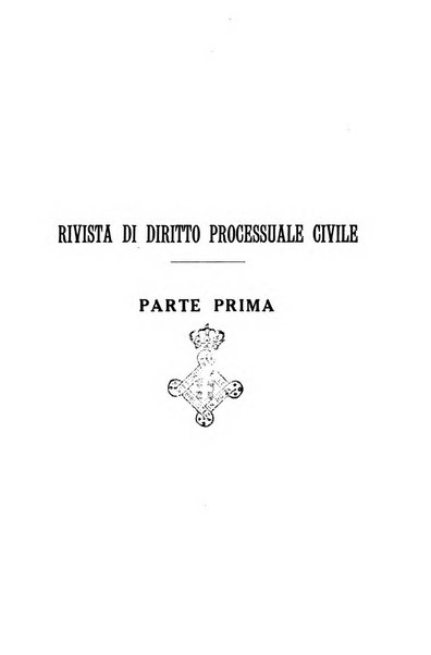 Rivista di diritto processuale civile