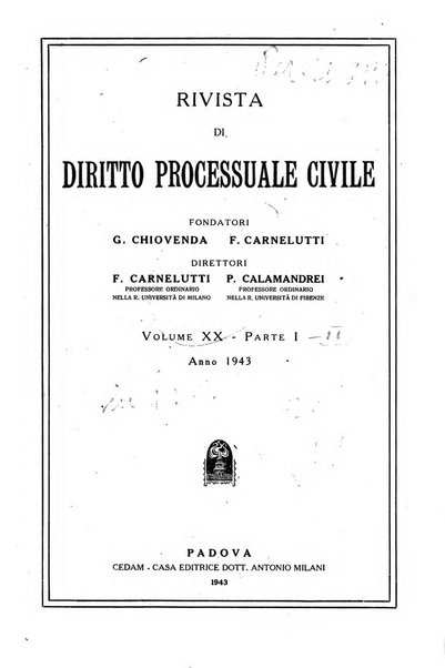 Rivista di diritto processuale civile