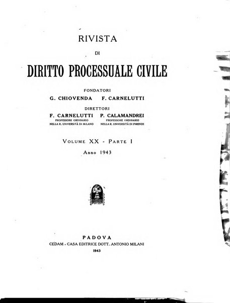 Rivista di diritto processuale civile