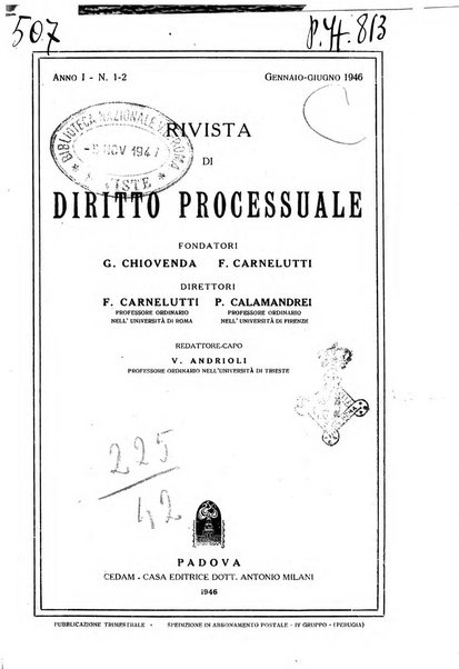 Rivista di diritto processuale